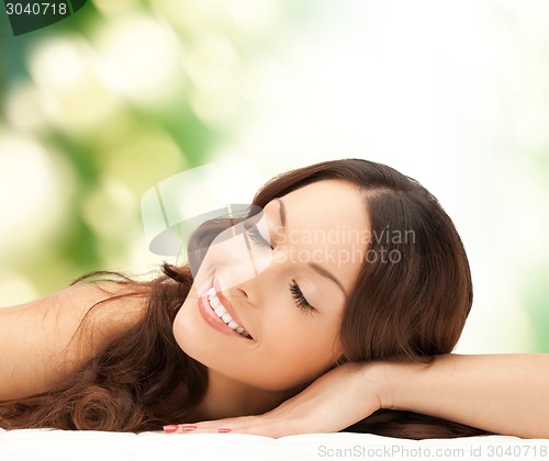 Image of beautiful young woman face