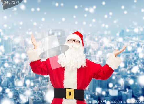 Image of man in costume of santa claus