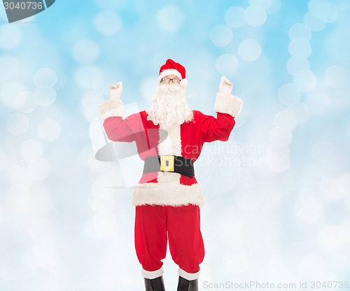 Image of man in costume of santa claus