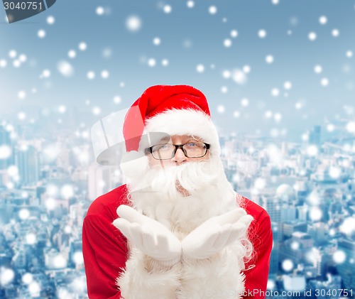 Image of man in costume of santa claus