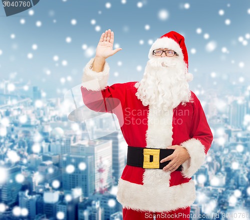 Image of man in costume of santa claus