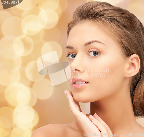 Image of beautiful young woman face