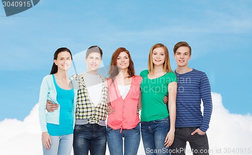 Image of group of smiling students standing