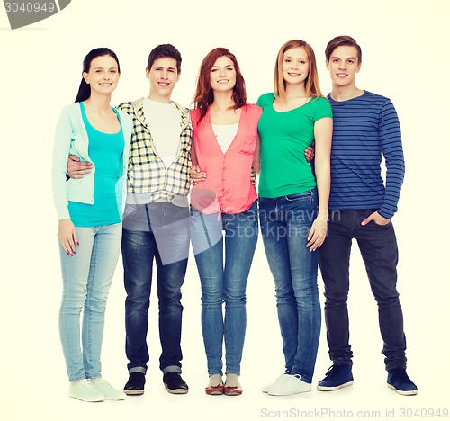 Image of group of smiling students standing