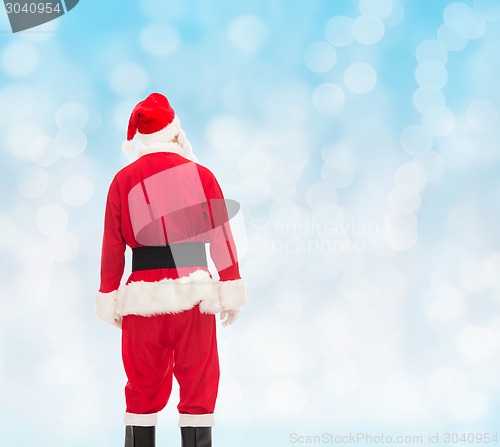 Image of man in costume of santa claus