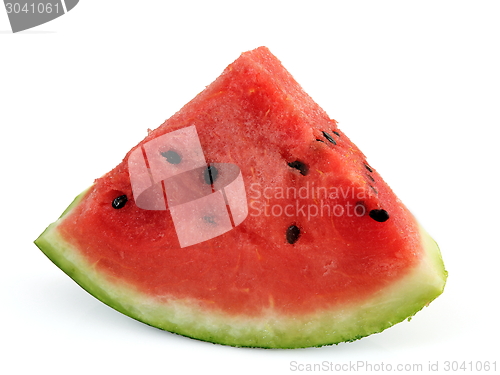 Image of Sliced ripe watermelon isolated on white background