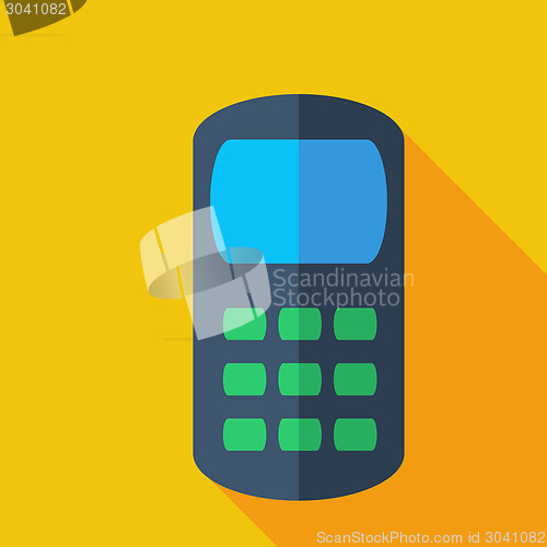 Image of Modern flat design concept icon smart phone. Vector illustration