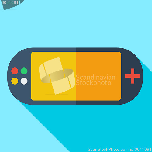 Image of Modern flat design concept icon video game consoles. Vector illu
