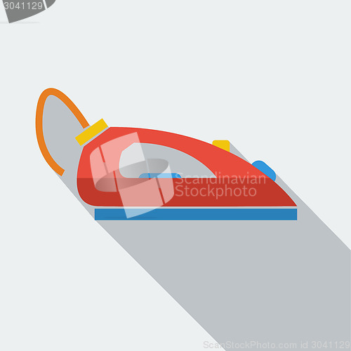 Image of Modern flat design concept icon iron for Ironing. Vector illustr