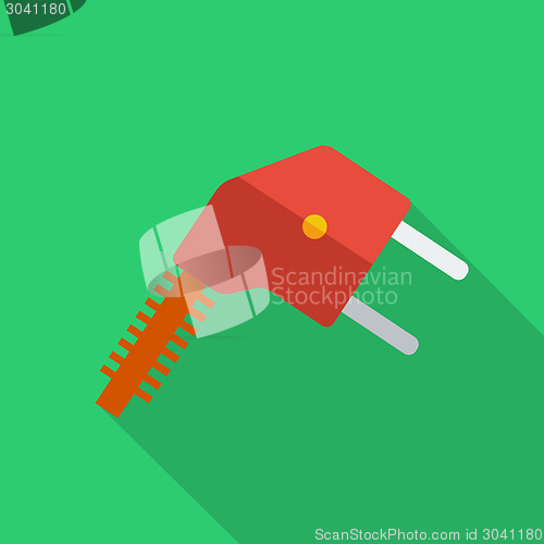 Image of Modern flat design concept icon electrical plug . Vector illustr