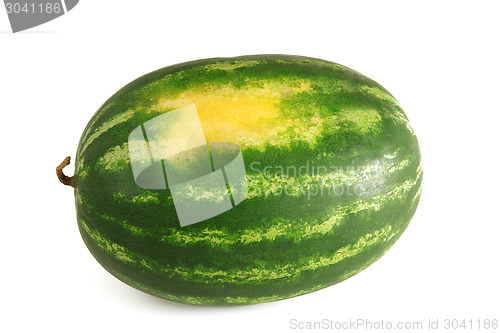 Image of ripe watermelon isolated on white background
