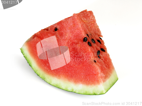Image of Sliced ripe watermelon isolated on white background