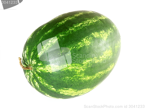 Image of ripe watermelon isolated on white background