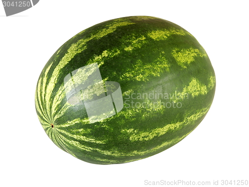 Image of ripe watermelon isolated on white background