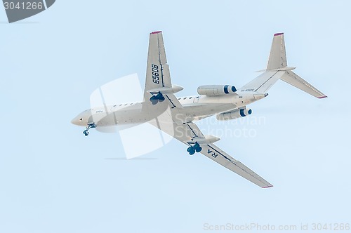 Image of Flying Tu-134 of Utair company