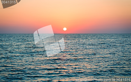 Image of Beautiful landscape: sunsets on the sea.