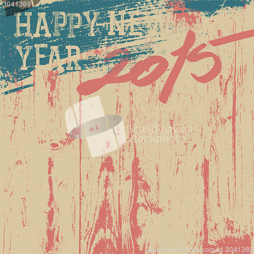 Image of 2015 New Year background retro styled