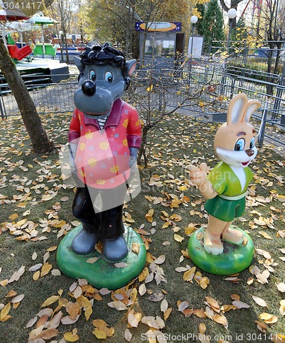 Image of Statues of the wolf and hare