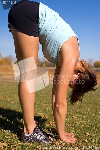 Image of Woman Stretching