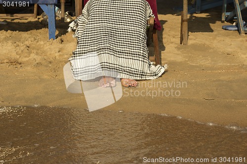 Image of female feet.