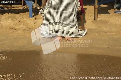 Image of female feet.