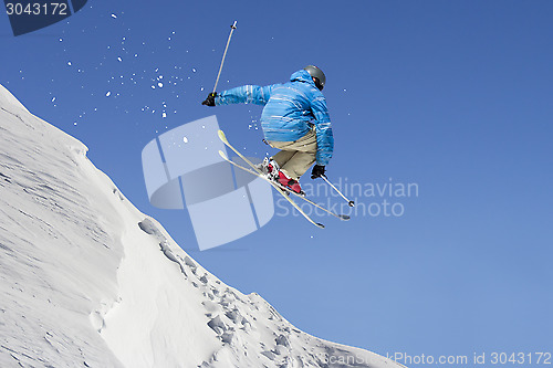 Image of Jumping freestyle skier