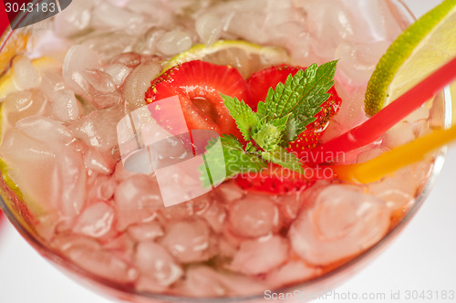 Image of Strawberry mohito cocktail