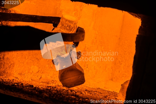 Image of Hot iron in smeltery