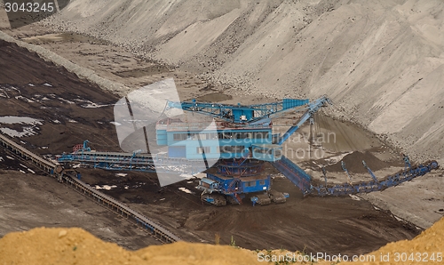 Image of Industrial mining machine in mine