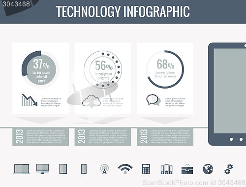 Image of Technology Infographic Elements