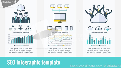 Image of Social Media Infographic Elements.