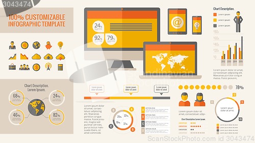 Image of Technology Infographic Elements