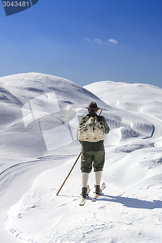 Image of Vintage skier 