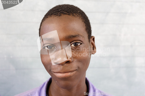 Image of Happy Namibian school children waiting for a lesson.