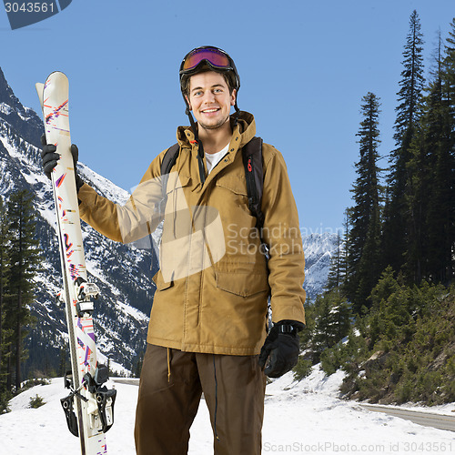 Image of Smiling skier