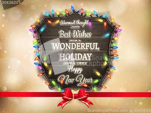 Image of Golden Christmas background. EPS 10