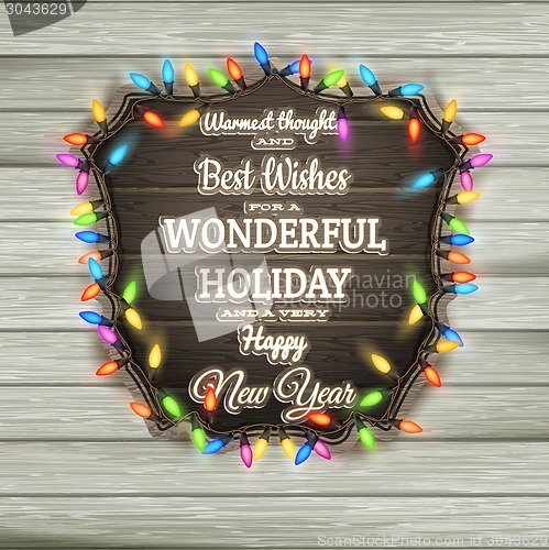 Image of Christmas Calligraphy - Vintage Signboard. EPS 10