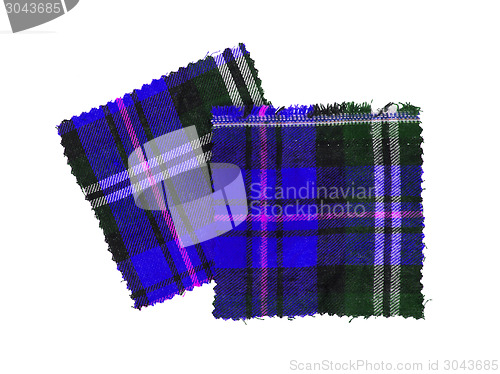 Image of Scottish checked fabric