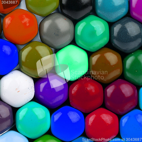 Image of Many different color pencils
