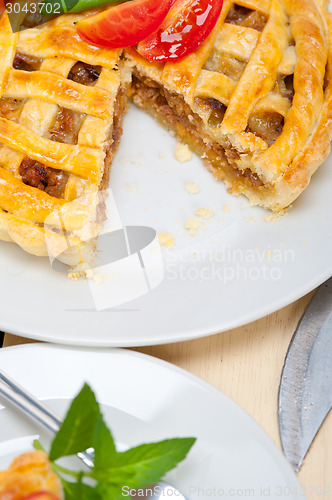 Image of home made beef pie