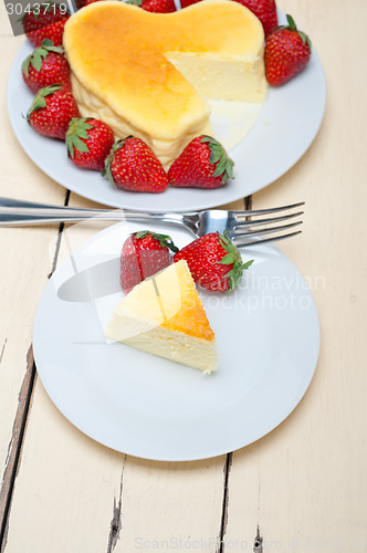 Image of heart cheesecake