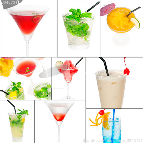 Image of cocktails collage