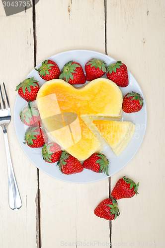 Image of heart cheesecake
