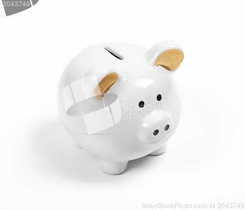 Image of white piggy bank