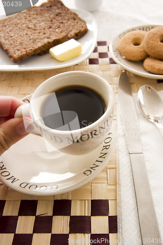 Image of having a coffee