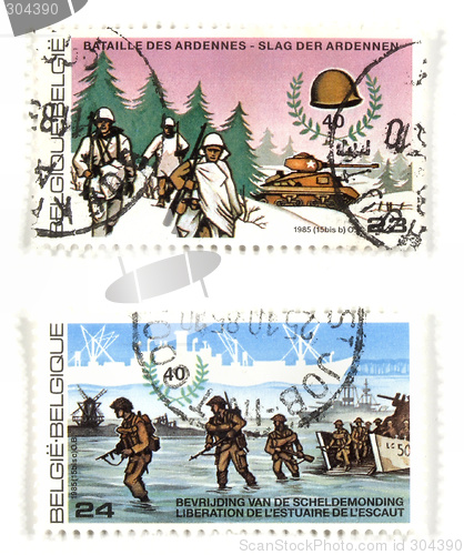 Image of World War II commemoratives