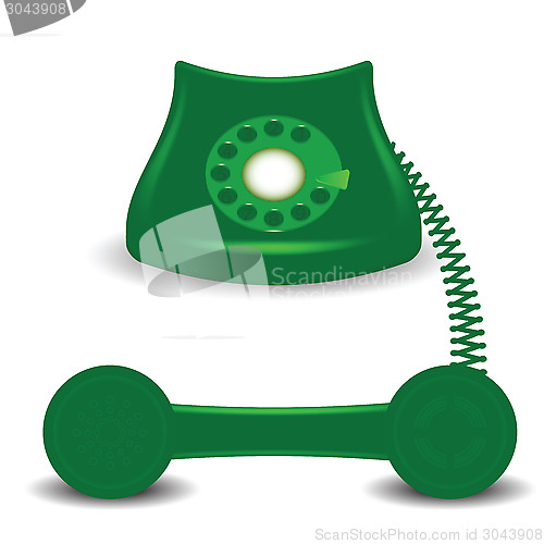 Image of old green phone