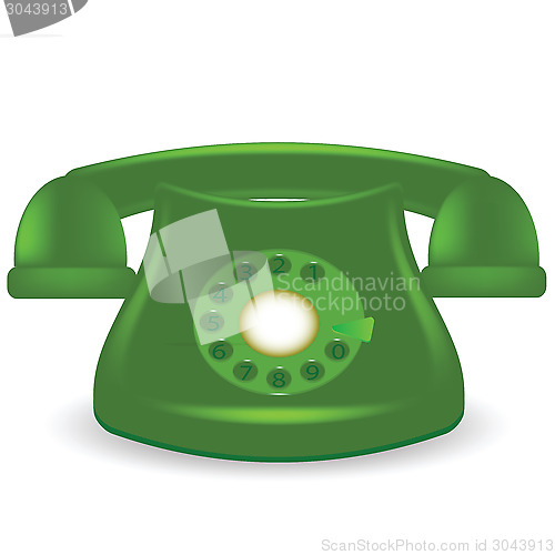 Image of old green phone