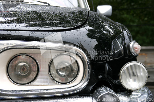 Image of Vintage car close-up