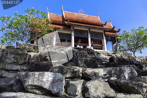 Image of Gazebo on Boulders.